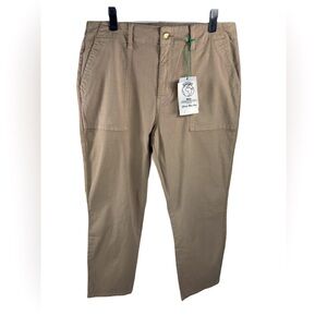 COSMIC BLUE LOVE Gracell Ankle Pants Bottoms Beige/Tan Plus Size 33 NWT